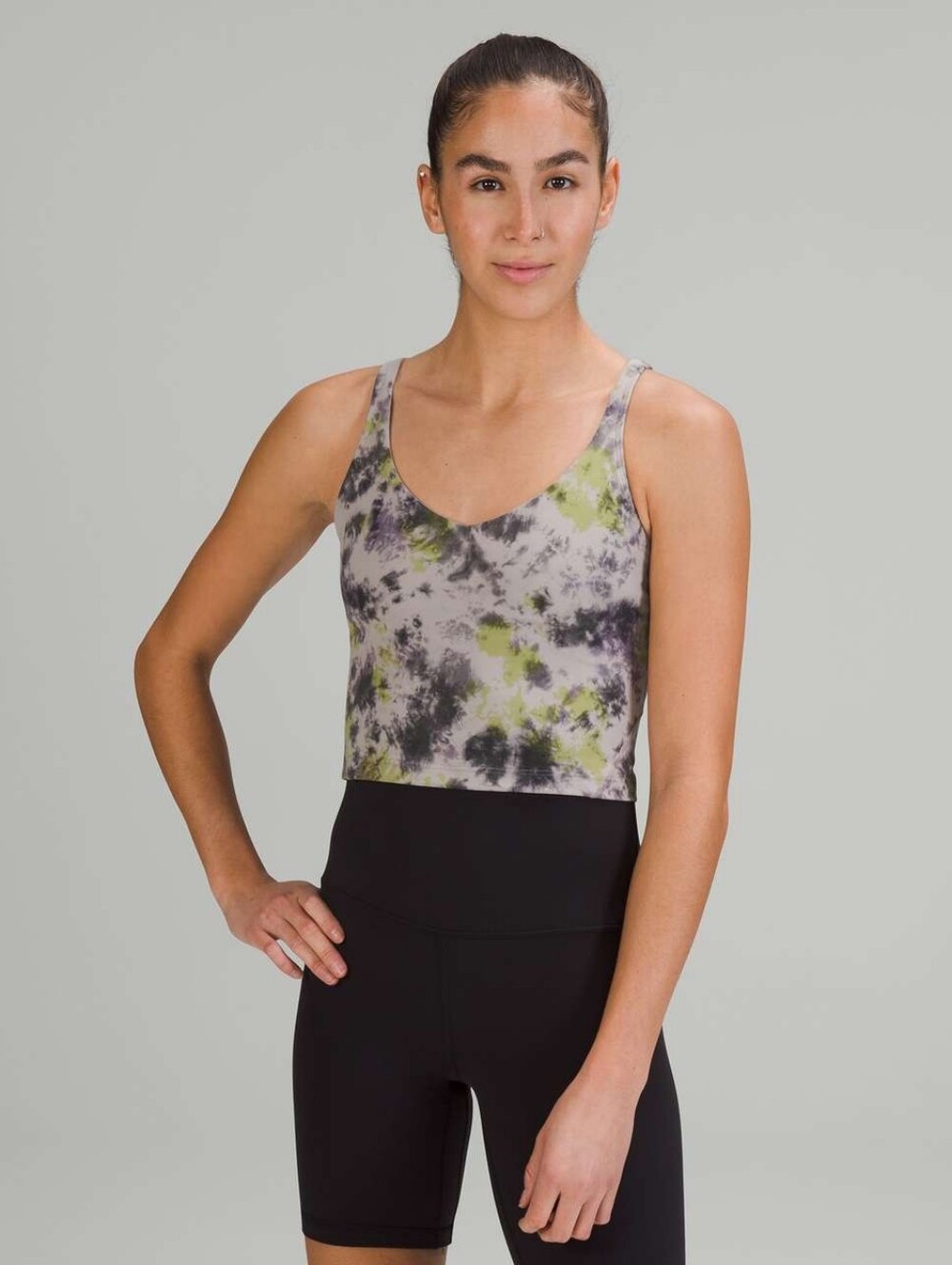 Lululemon Align Tank Top Radial Tie Dye Mauve Grey Multi